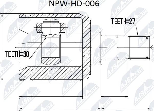 NTY NPW-HD-006 - Jeu de joints, arbre de transmission cwaw.fr