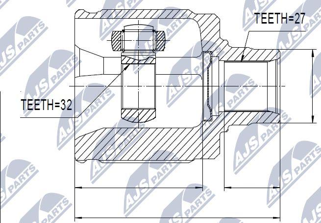 NTY NPW-HD-019 - Jeu de joints, arbre de transmission cwaw.fr