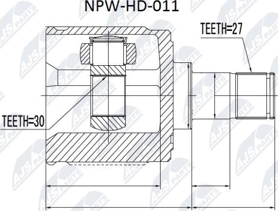 NTY NPW-HD-011 - Jeu de joints, arbre de transmission cwaw.fr