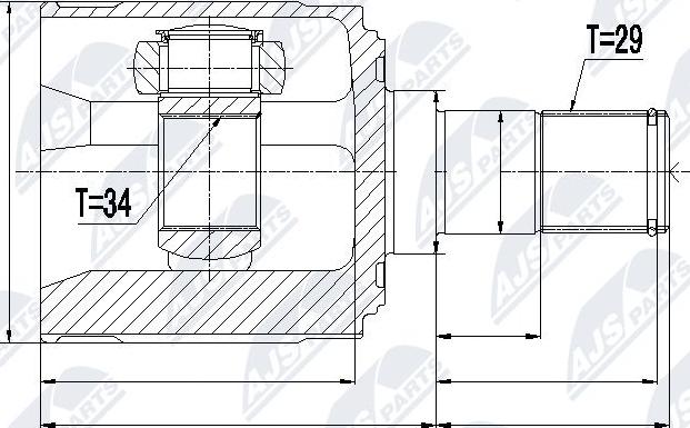 NTY NPW-HD-018 - Jeu de joints, arbre de transmission cwaw.fr