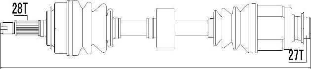 NTY NPW-HD-033 - Arbre de transmission cwaw.fr