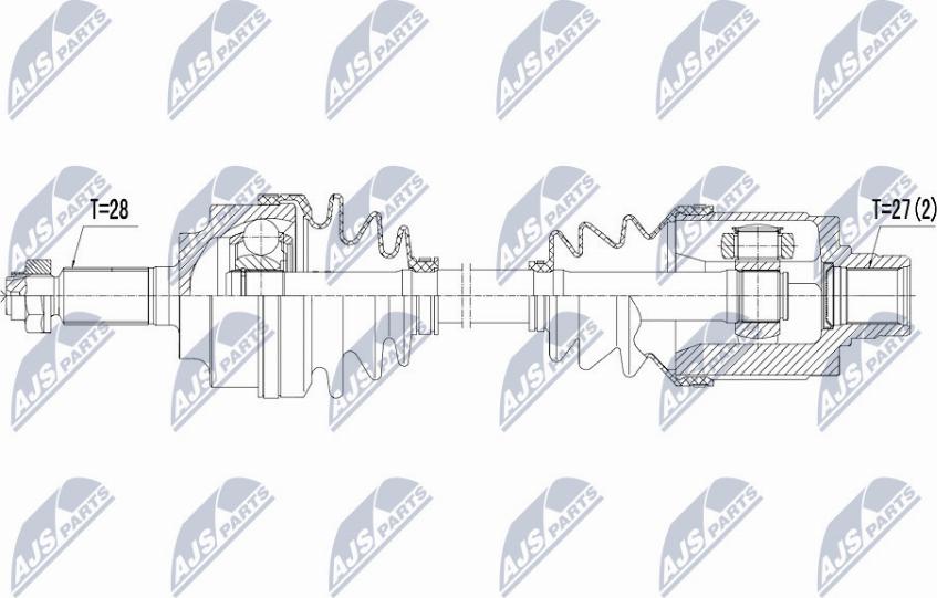 NTY NPW-HD-032 - Arbre de transmission cwaw.fr