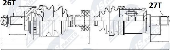 NTY NPW-HD-025 - Arbre de transmission cwaw.fr