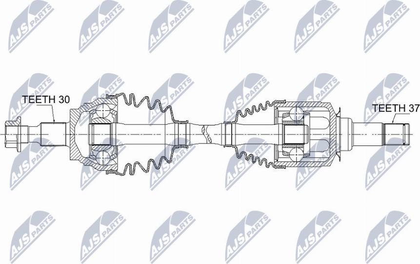 NTY NPW-ME-047 - Arbre de transmission cwaw.fr