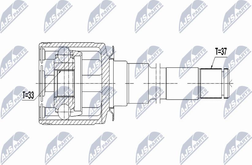 NTY NPW-ME-054 - Jeu de joints, arbre de transmission cwaw.fr