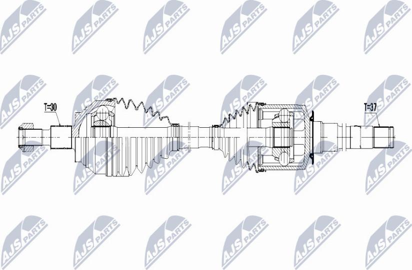 NTY NPW-ME-056 - Arbre de transmission cwaw.fr