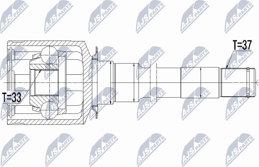 NTY NPW-ME-050 - Jeu de joints, arbre de transmission cwaw.fr