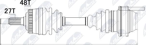 NTY NPW-ME-019 - Arbre de transmission cwaw.fr