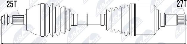 NTY NPW-ME-017 - Arbre de transmission cwaw.fr