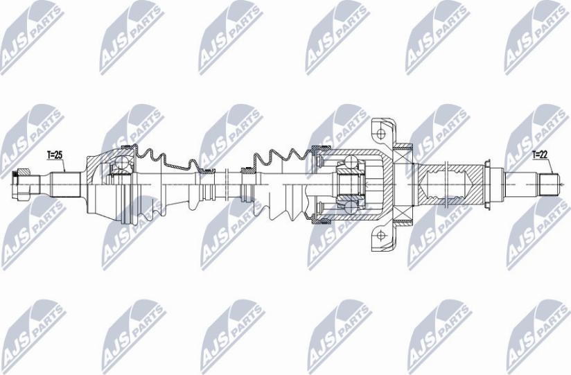 NTY NPW-ME-108 - Arbre de transmission cwaw.fr