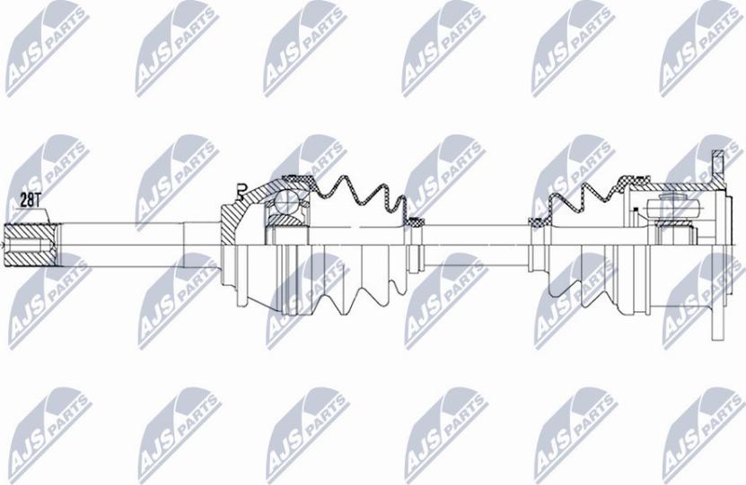 NTY NPW-MS-051 - Arbre de transmission cwaw.fr