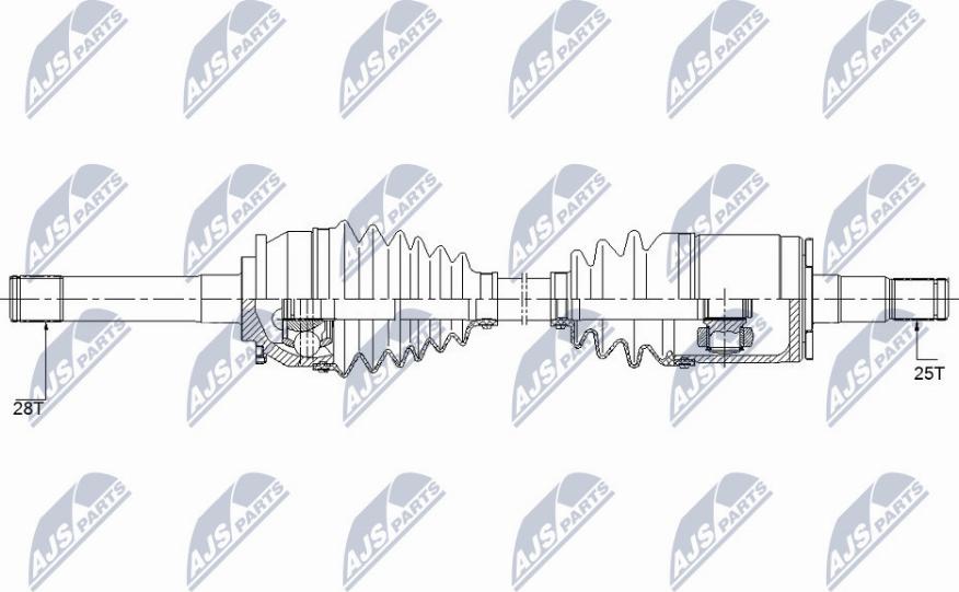 NTY NPW-MS-057 - Arbre de transmission cwaw.fr