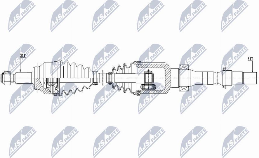 NTY NPW-MZ-058 - Arbre de transmission cwaw.fr