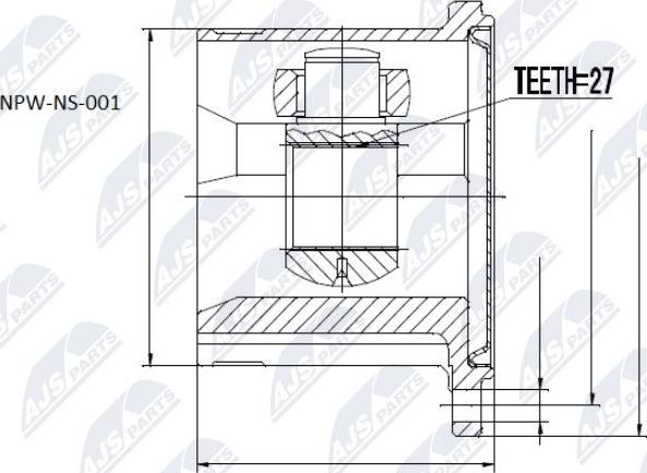 NTY NPW-NS-001 - Jeu de joints, arbre de transmission cwaw.fr