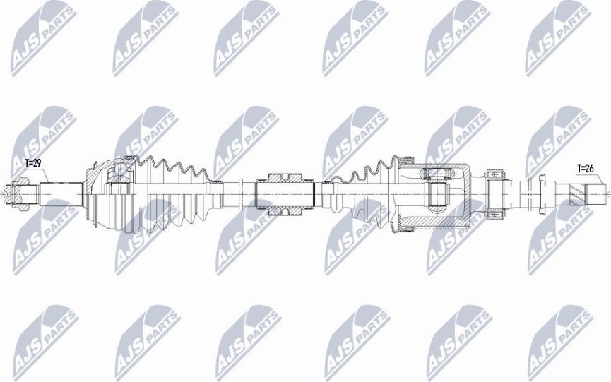 NTY NPW-NS-074 - Arbre de transmission cwaw.fr