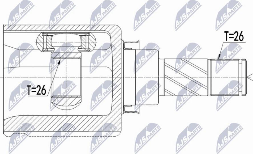 NTY NPW-NS-073 - Jeu de joints, arbre de transmission cwaw.fr