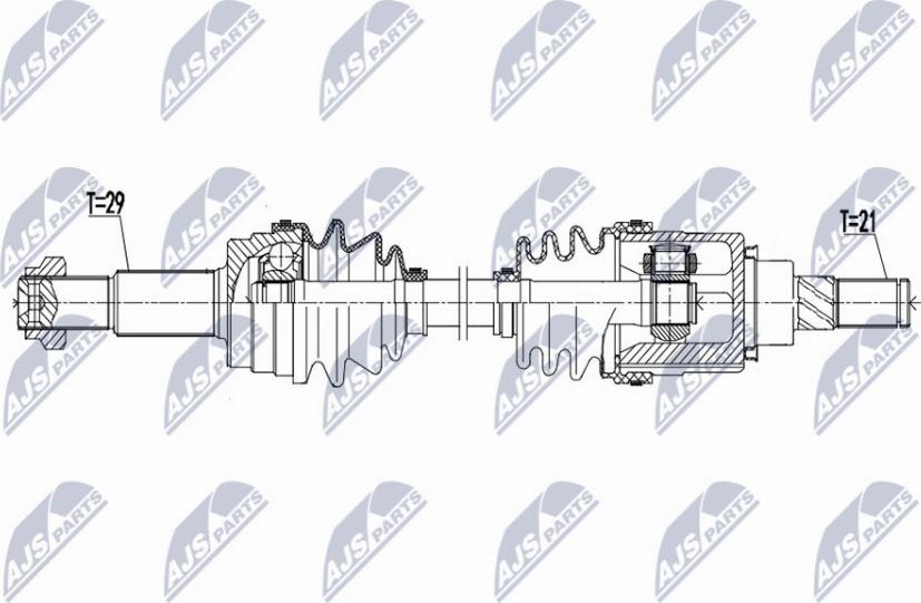 NTY NPW-NS-106 - Arbre de transmission cwaw.fr