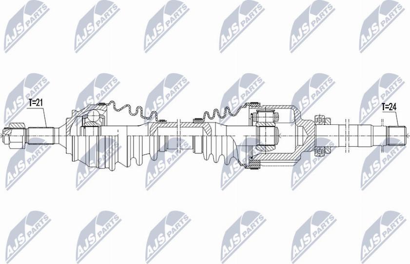 NTY NPW-PE-047 - Arbre de transmission cwaw.fr