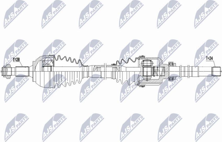 NTY NPW-PE-065 - Arbre de transmission cwaw.fr