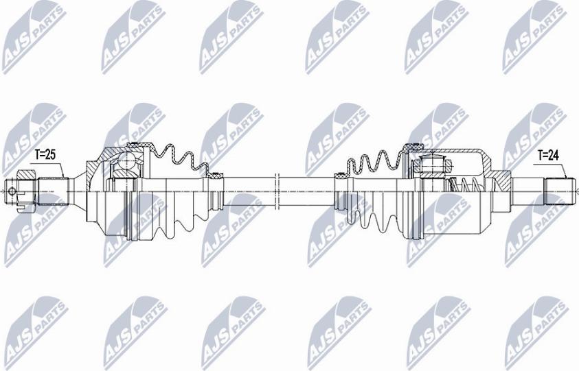 NTY NPW-PE-025 - Arbre de transmission cwaw.fr