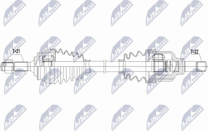 NTY NPW-PE-075 - Arbre de transmission cwaw.fr