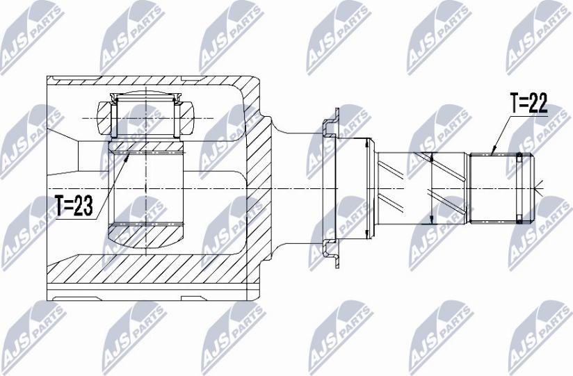 NTY NPW-PL-045 - Jeu de joints, arbre de transmission cwaw.fr