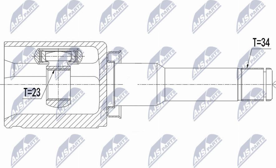 NTY NPW-PL-040 - Jeu de joints, arbre de transmission cwaw.fr