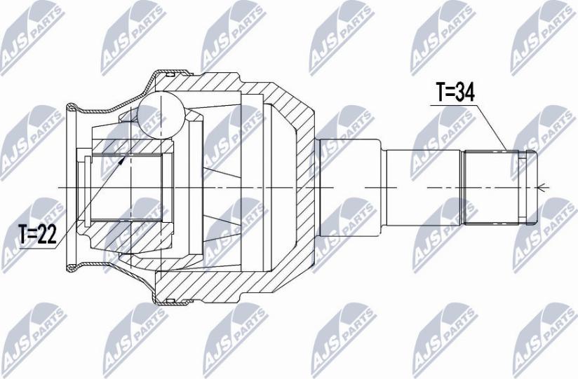 NTY NPW-PL-052 - Jeu de joints, arbre de transmission cwaw.fr