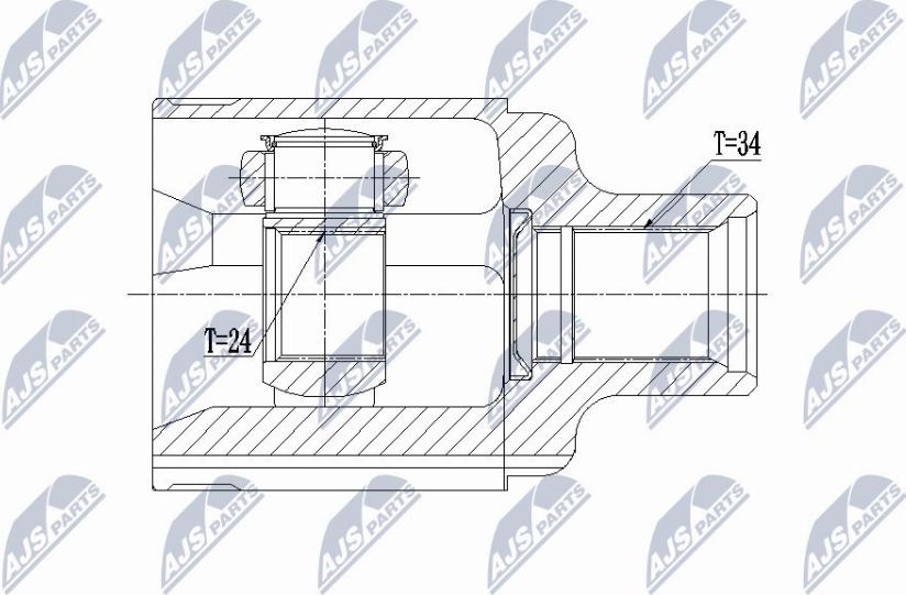 NTY NPW-PL-062 - Jeu de joints, arbre de transmission cwaw.fr