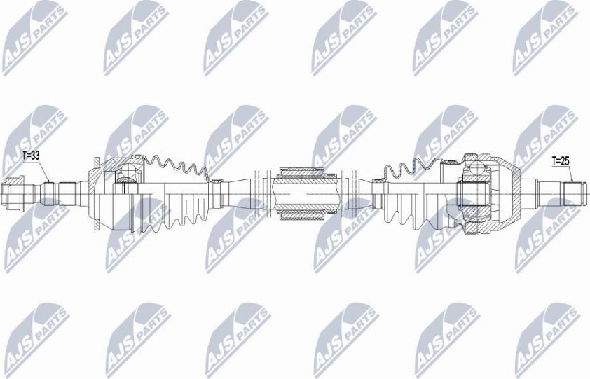 NTY NPW-PL-067 - Arbre de transmission cwaw.fr