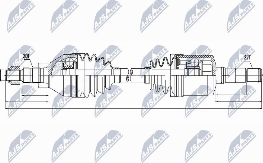 NTY NPW-PL-034 - Arbre de transmission cwaw.fr