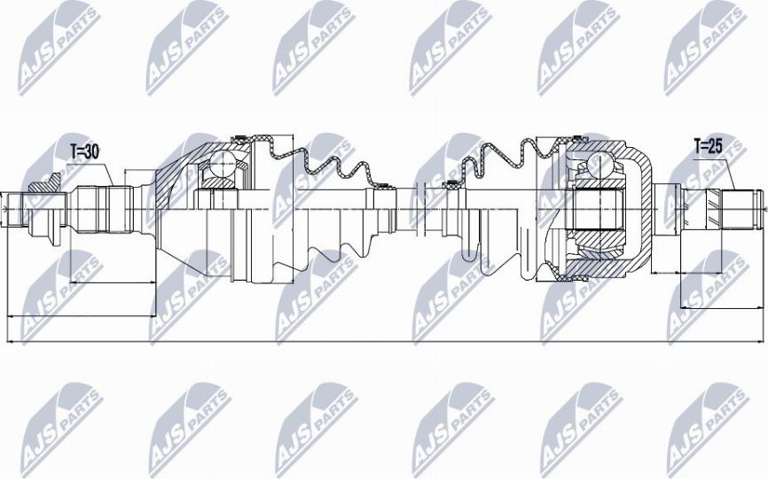 NTY NPW-PL-035 - Arbre de transmission cwaw.fr