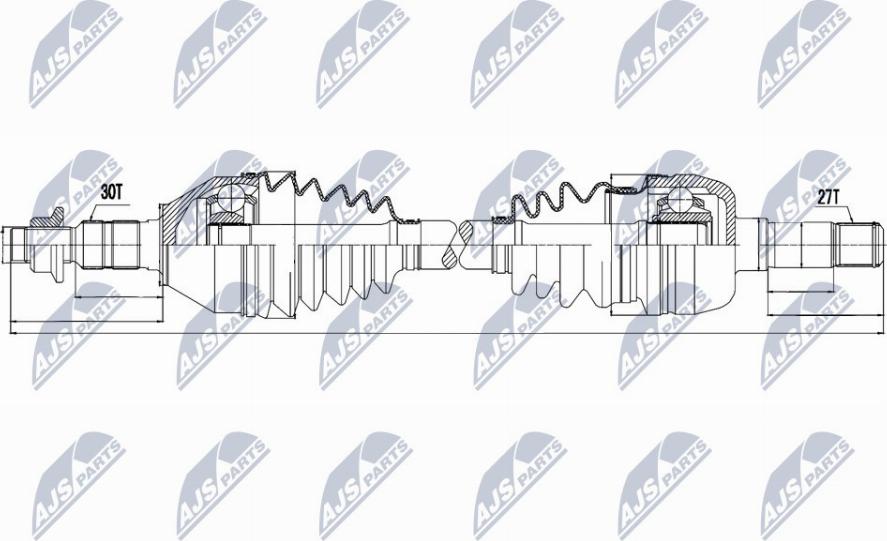 NTY NPW-PL-036 - Arbre de transmission cwaw.fr