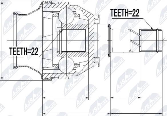 NTY NPW-PL-026 - Jeu de joints, arbre de transmission cwaw.fr