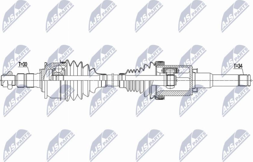 NTY NPW-PL-101 - Arbre de transmission cwaw.fr