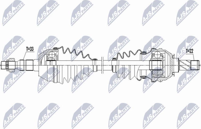 NTY NPW-PL-119 - Arbre de transmission cwaw.fr