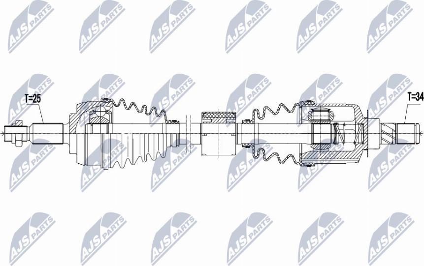 NTY NPW-RE-061 - Arbre de transmission cwaw.fr