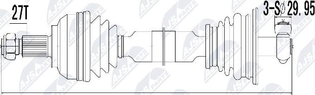 NTY NPW-RE-003 - Arbre de transmission cwaw.fr