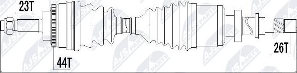 NTY NPW-RE-018 - Arbre de transmission cwaw.fr