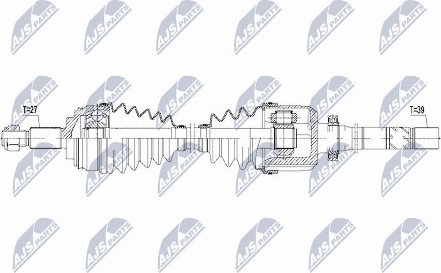 NTY NPW-RE-085 - Arbre de transmission cwaw.fr