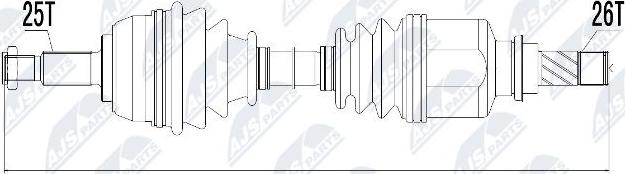 NTY NPW-RE-031 - Arbre de transmission cwaw.fr