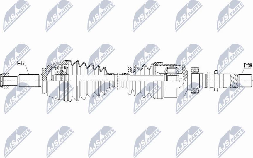 NTY NPW-RE-075 - Arbre de transmission cwaw.fr