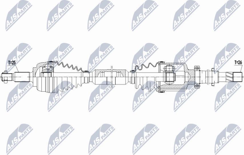 NTY NPW-RE-140 - Arbre de transmission cwaw.fr