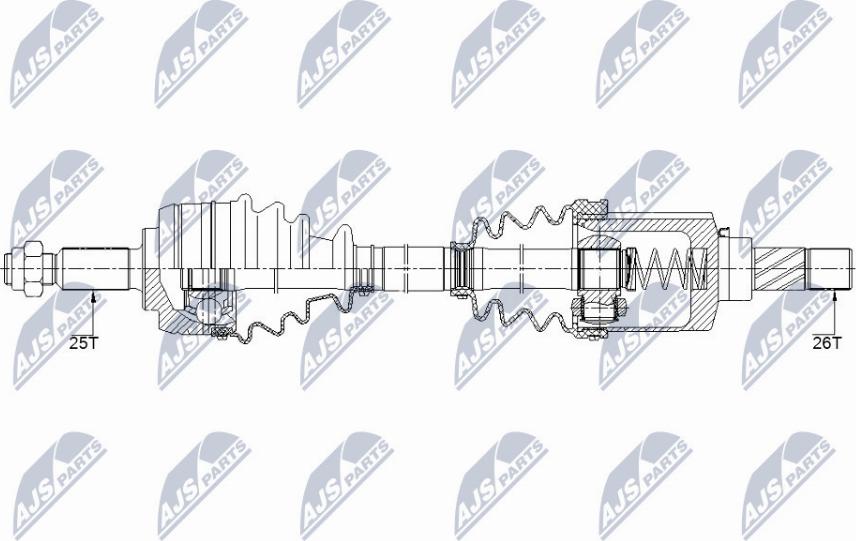 NTY NPW-RE-147 - Arbre de transmission cwaw.fr