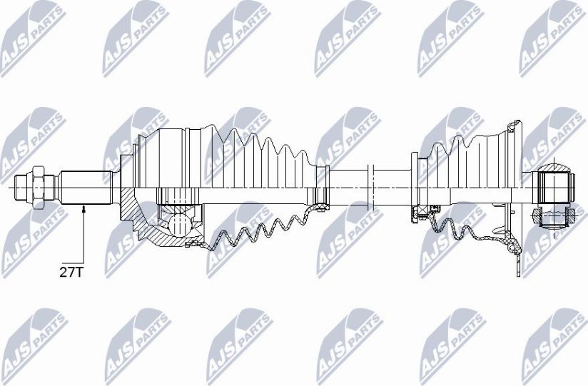 NTY NPW-RE-153 - Arbre de transmission cwaw.fr