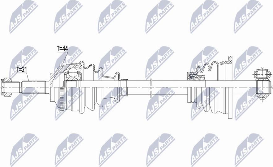 NTY NPW-RE-165 - Arbre de transmission cwaw.fr