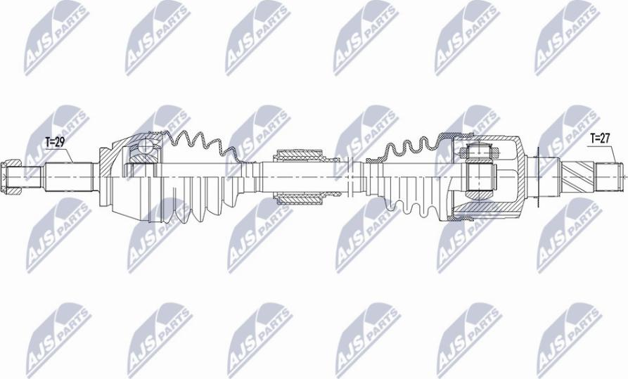 NTY NPW-RE-161 - Arbre de transmission cwaw.fr