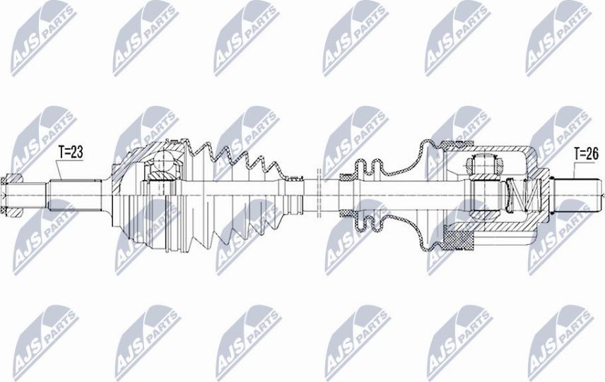 NTY NPW-RE-105 - Arbre de transmission cwaw.fr