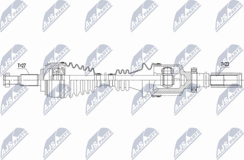 NTY NPW-RE-107 - Arbre de transmission cwaw.fr