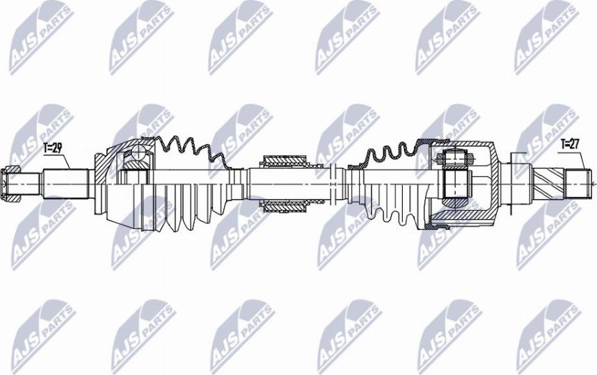 NTY NPW-RE-176 - Arbre de transmission cwaw.fr